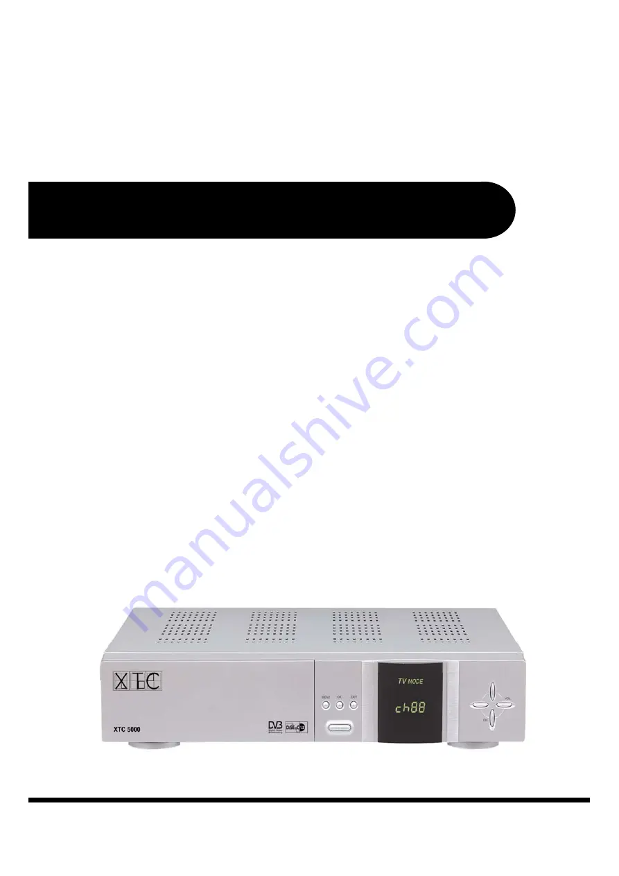 XTC 5000 User Manual Download Page 1