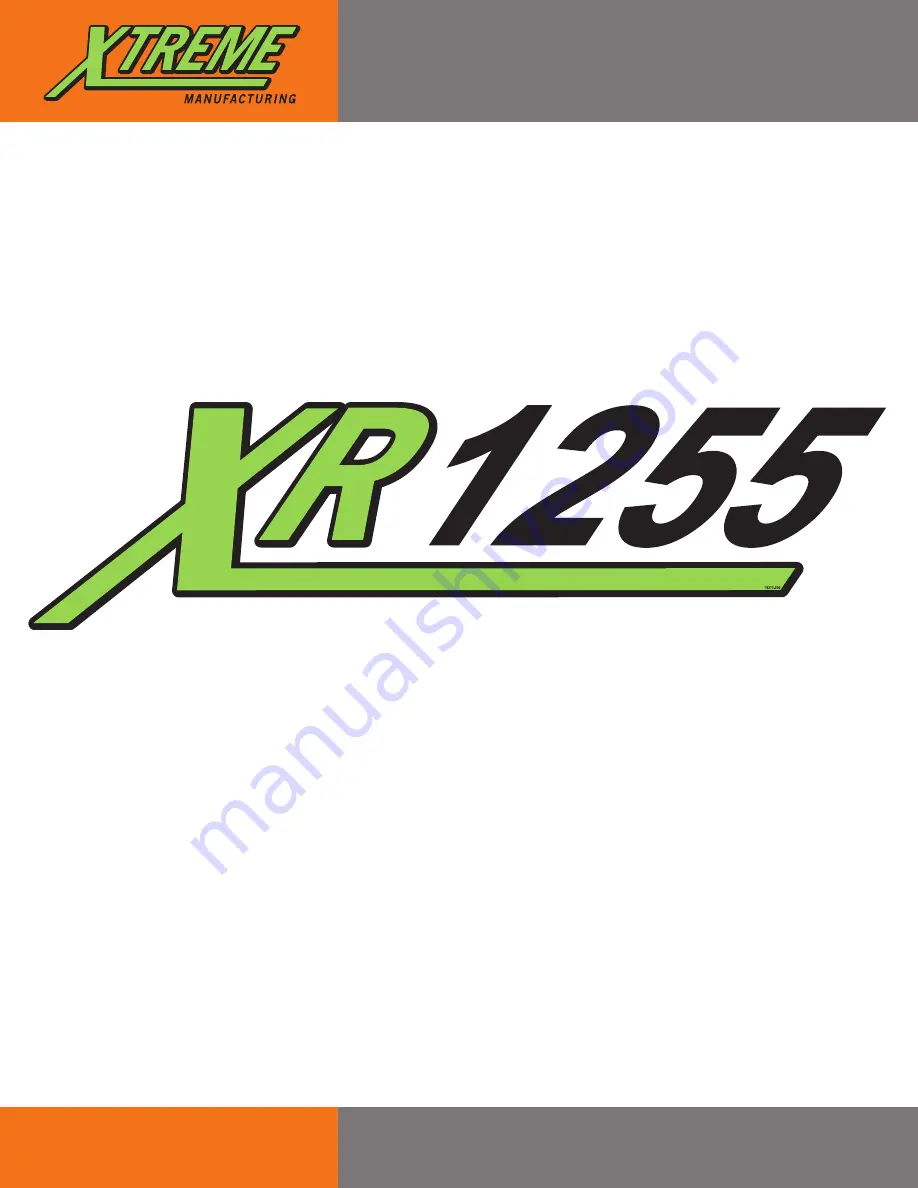 Xtreme XR1255 Operation Manual Download Page 1