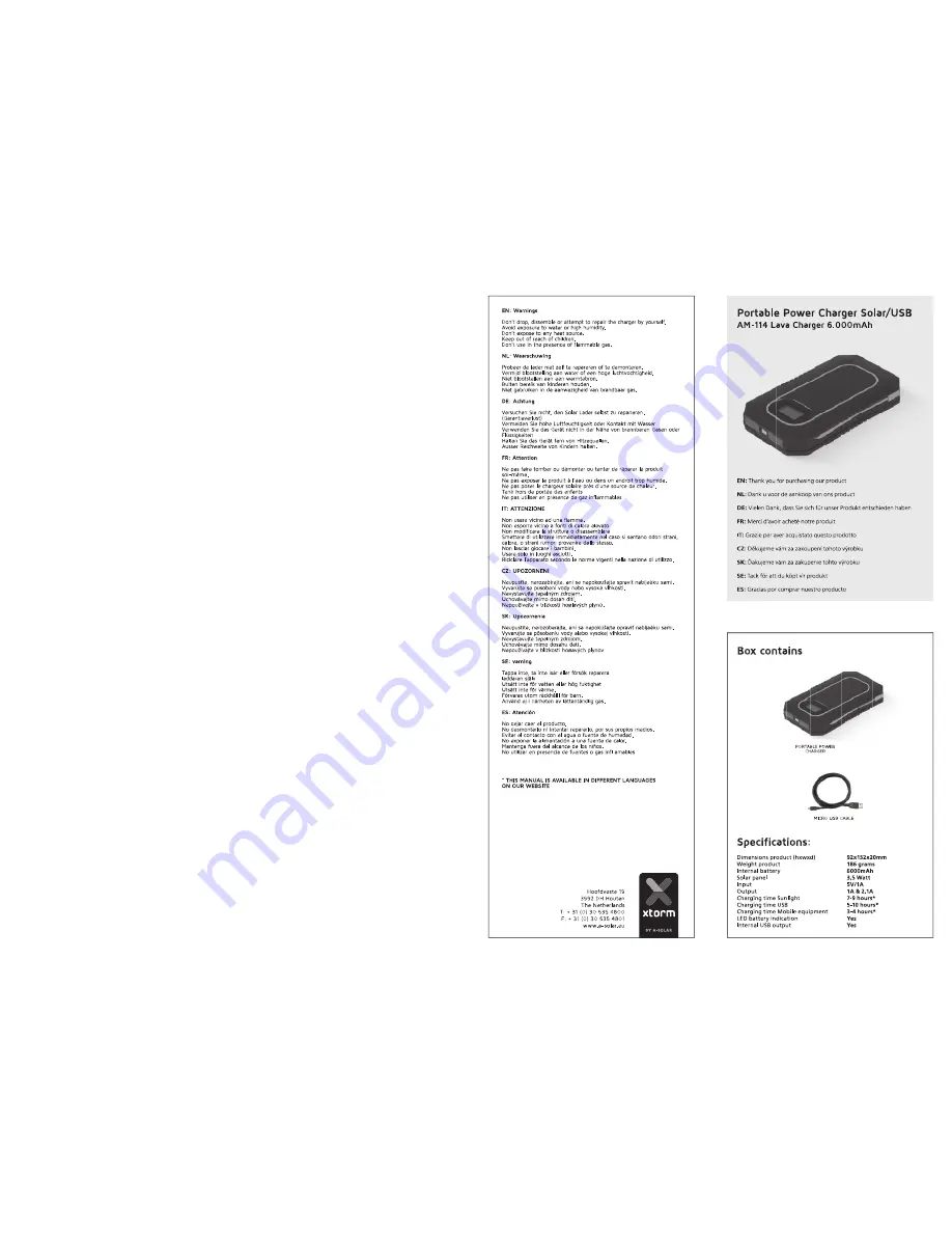 Xtron AM-114 User Manual Download Page 1