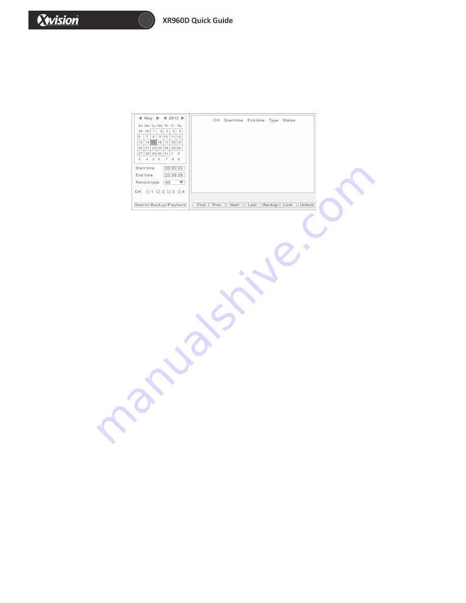 XVision HD 960H Quick Manual Download Page 11