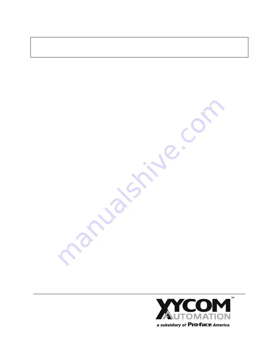 Xycom 3500 Series Manual Download Page 2