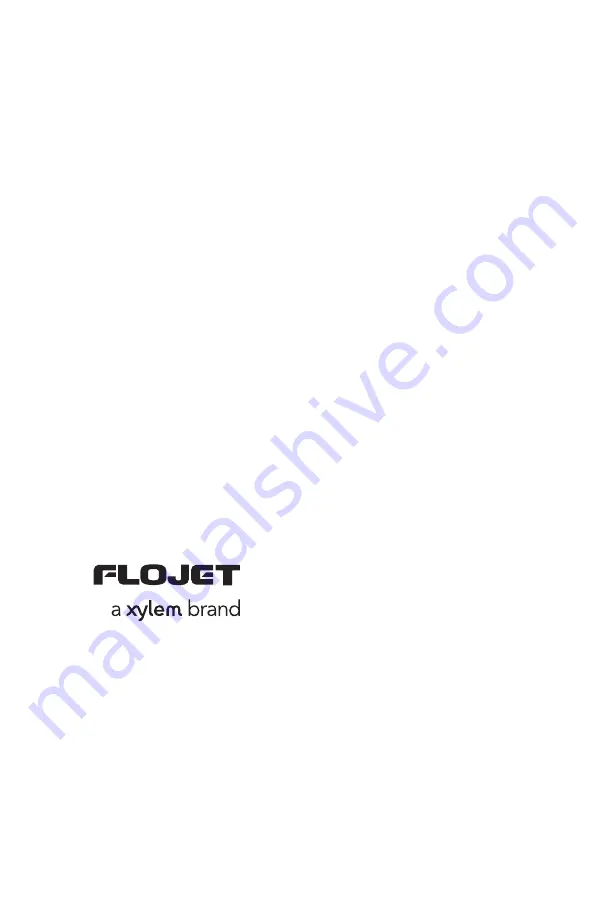 Xylem FLOJET Triplex Series Instruction Manual Download Page 32