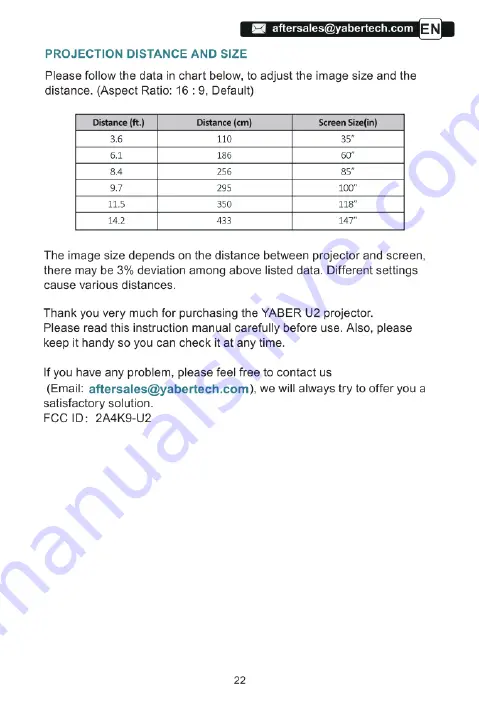 Yaber U2 User Manual Download Page 23