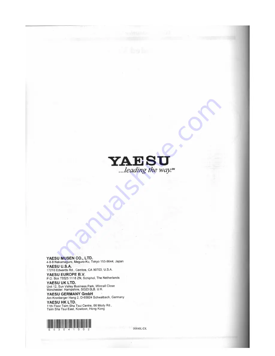 Yaesu FC-800 Instruction Manual Download Page 16