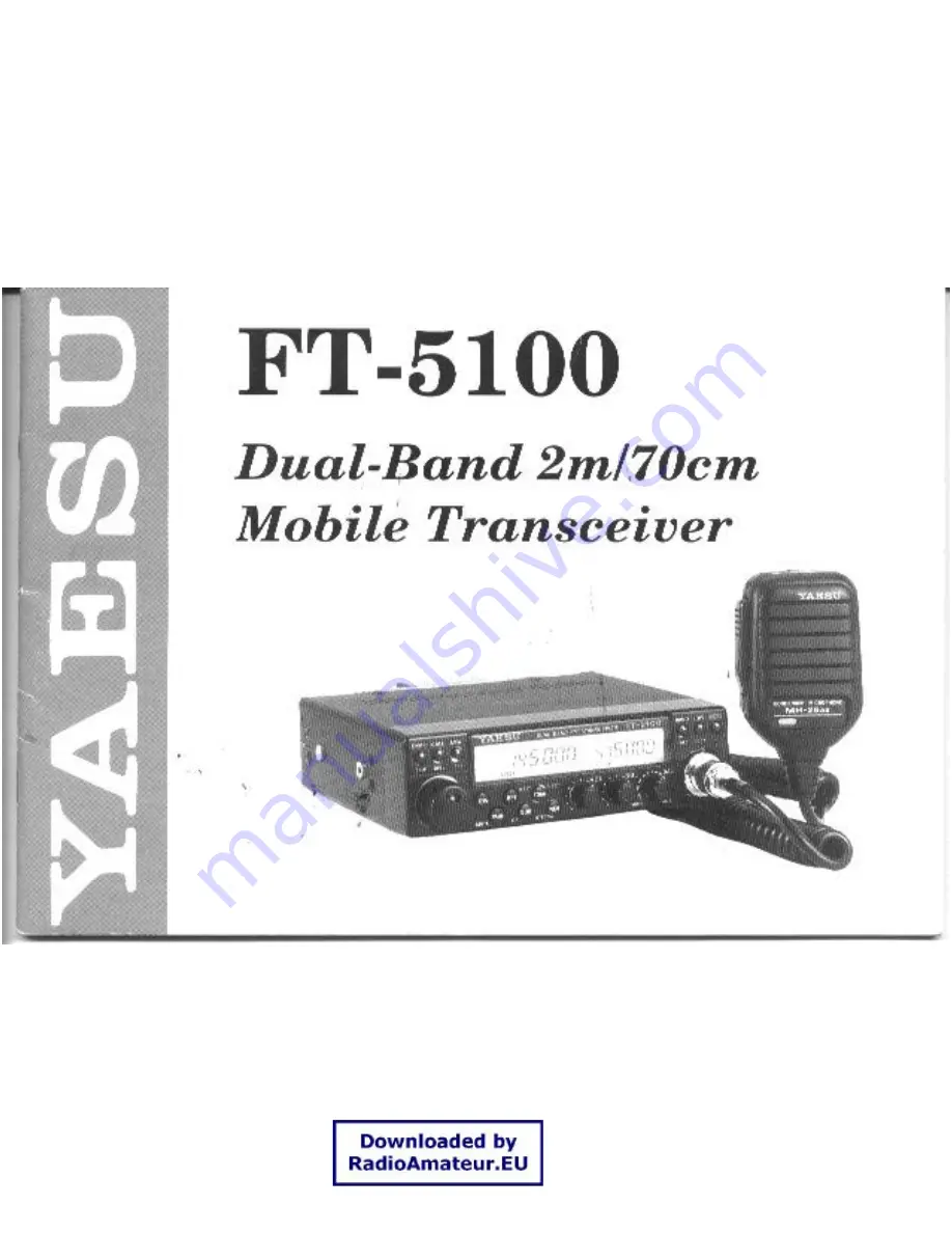 Yaesu FT-5100 Instruction Manual Download Page 1