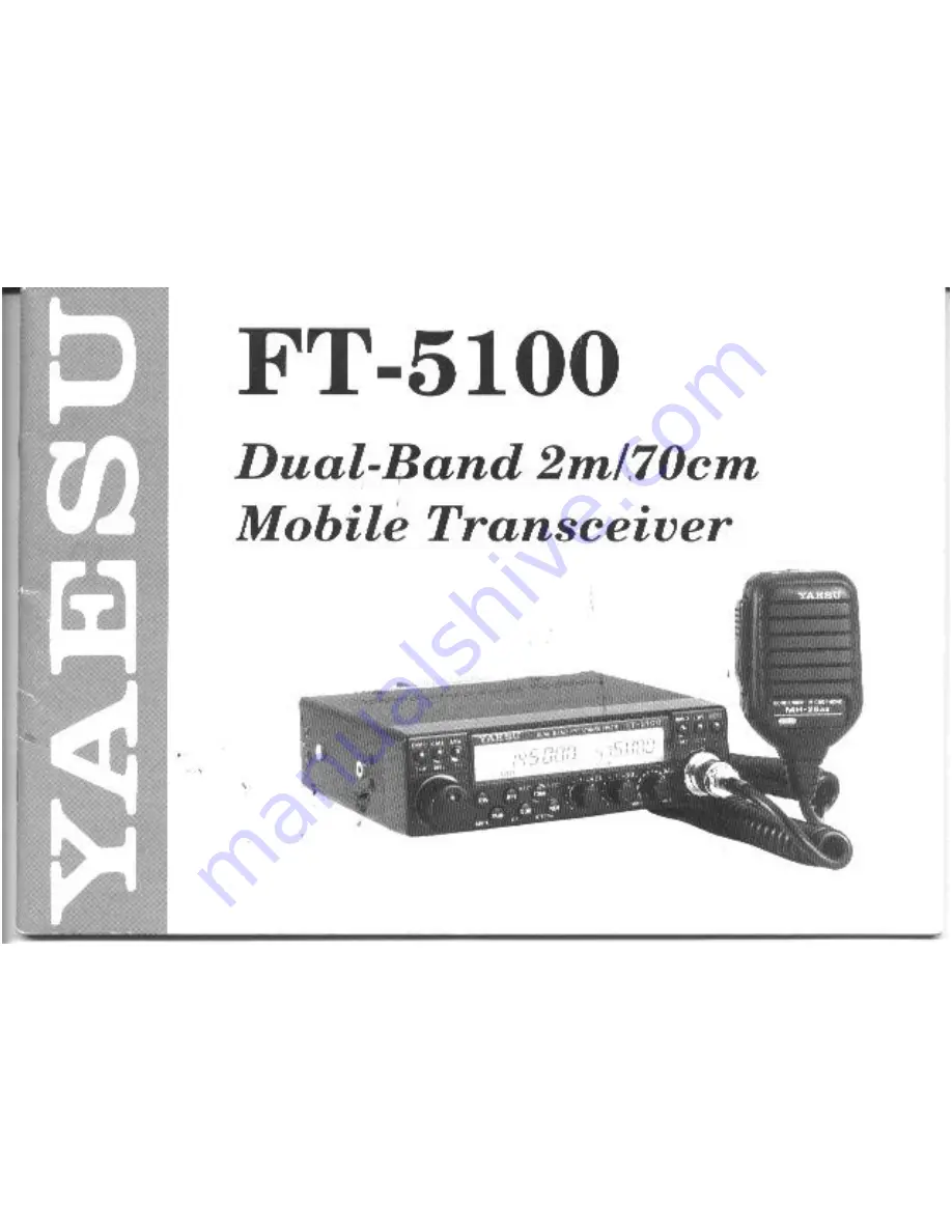 Yaesu FT-5100 Manual Download Page 1