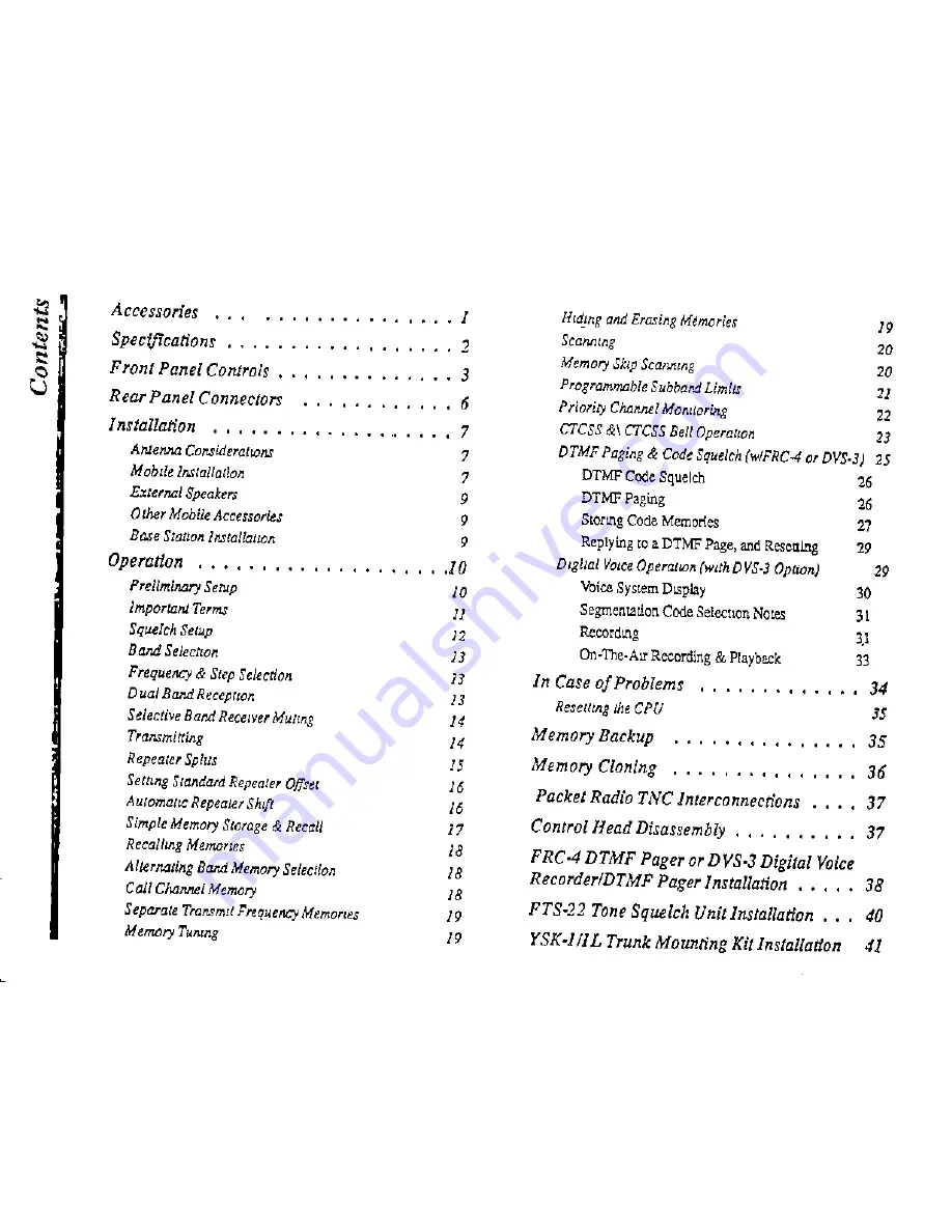 Yaesu FT-5200 User Manual Download Page 3