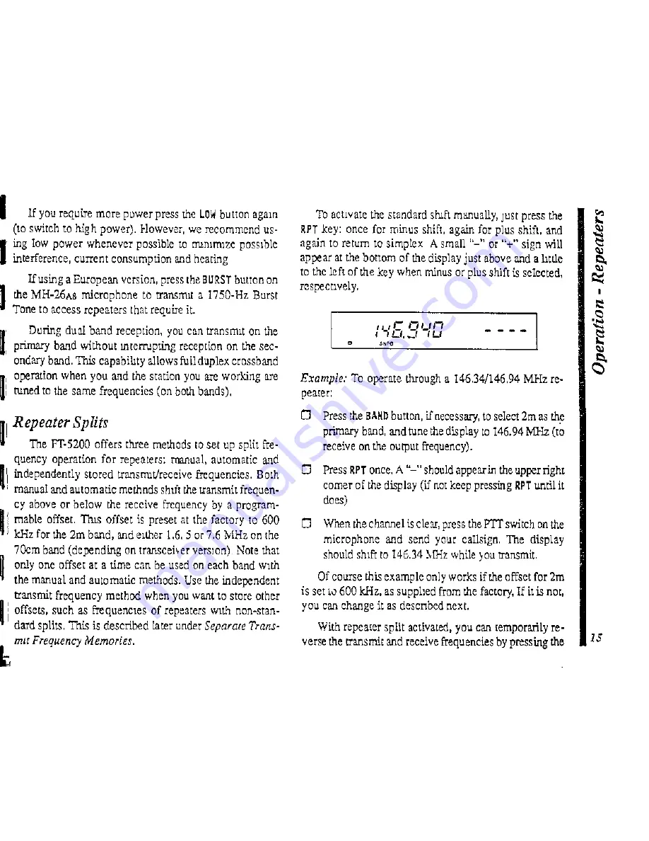 Yaesu FT-5200 User Manual Download Page 18