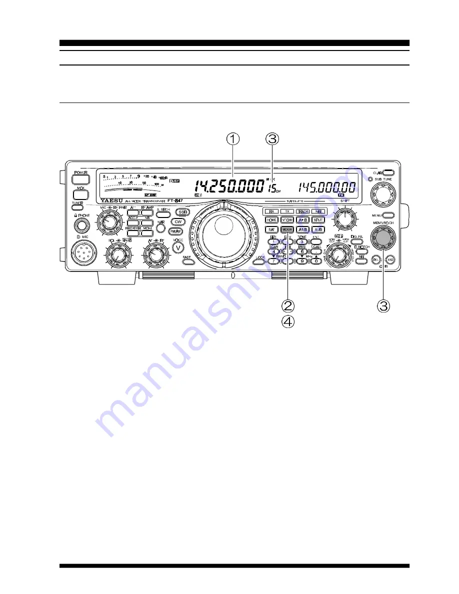 Yaesu FT-847 Operating Manual Download Page 73