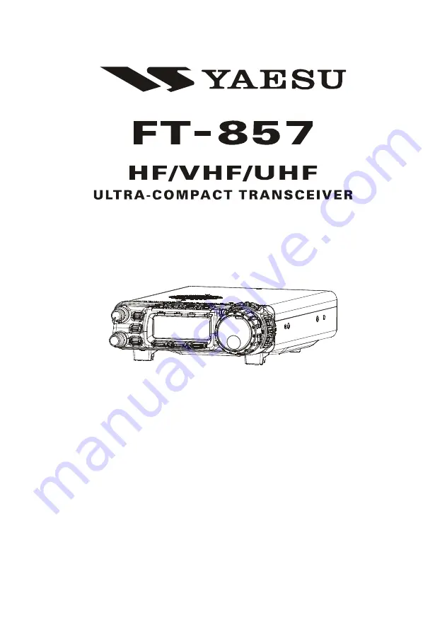 Yaesu FT-857D Operating Manual Download Page 1