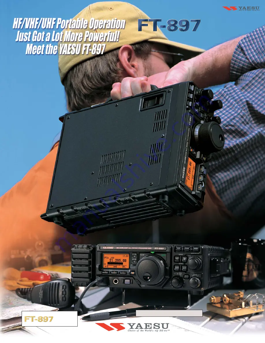 Yaesu FT-897D Brochure & Specs Download Page 1