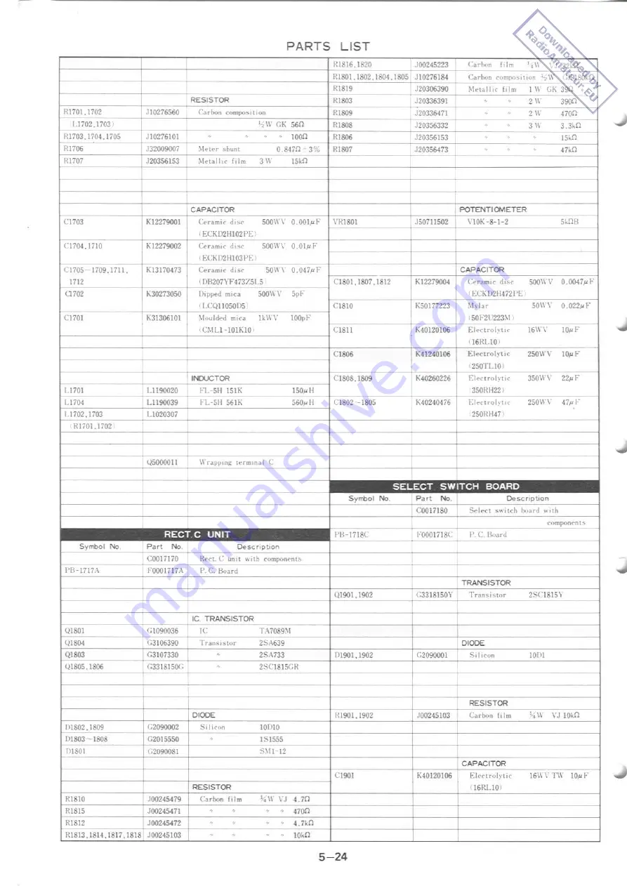 Yaesu FT-901DM Скачать руководство пользователя страница 191