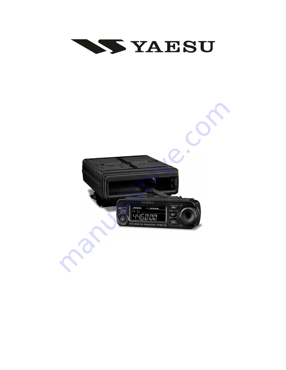 Yaesu FTM-10R Operating Manual Download Page 1