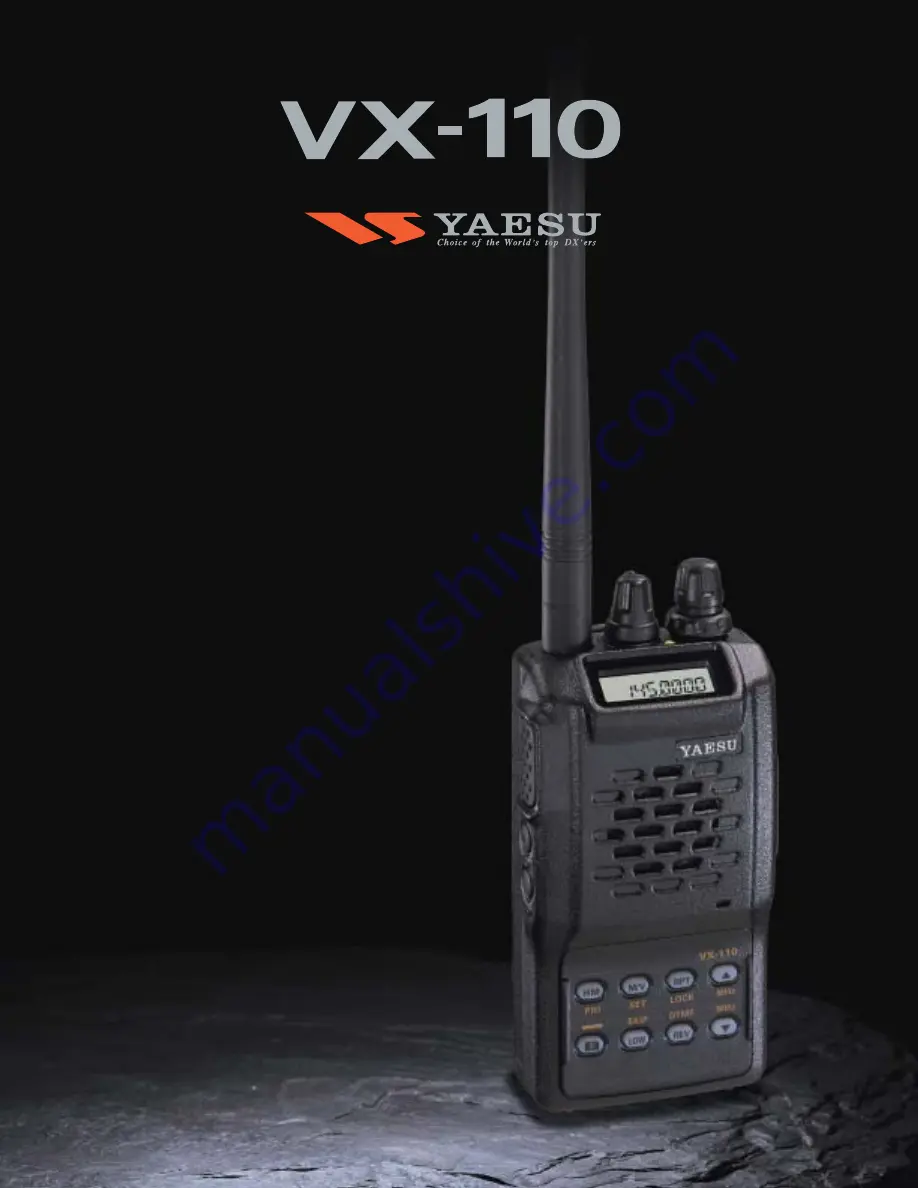 Yaesu VX-110 Specifications Download Page 1