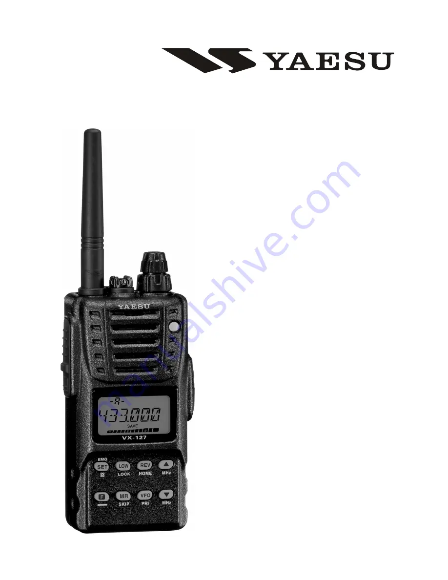 Yaesu VX-127 Скачать руководство пользователя страница 1