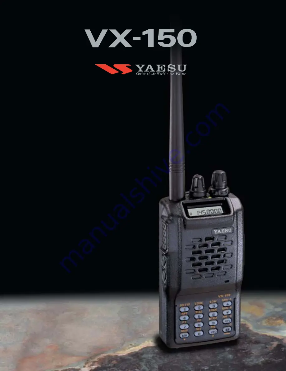 Yaesu VX-150 Specifications Download Page 1