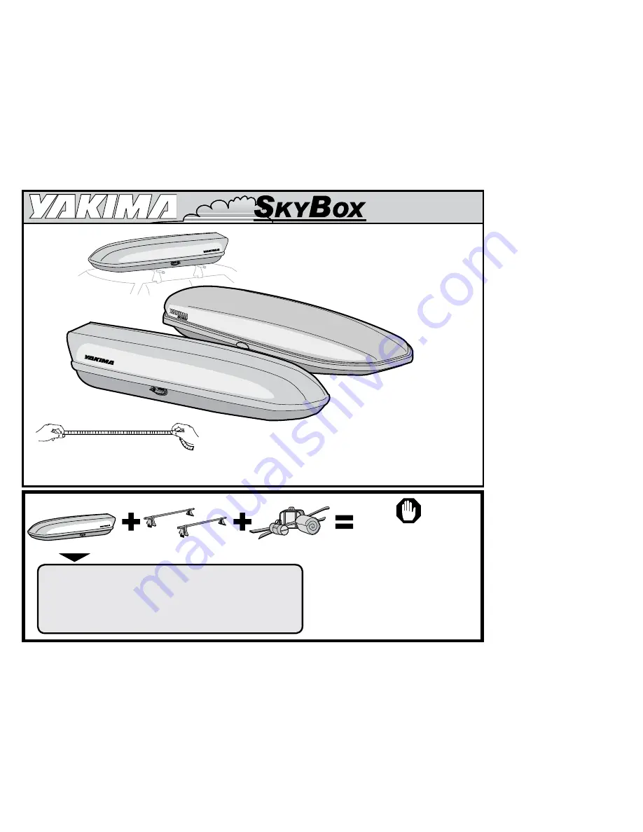 Yakima SkyBox 12 Installation Instructions Manual Download Page 1