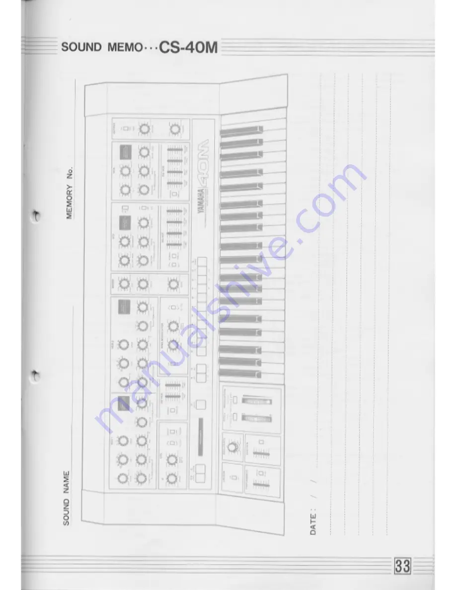 Yamaha 20M Owner'S Manual Download Page 33