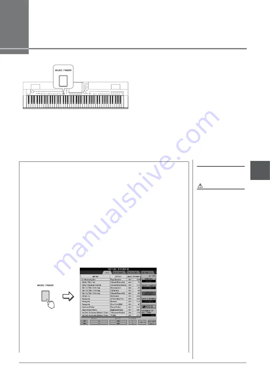 Yamaha CLAVINOVA CVP-501 Owner'S Manual Download Page 73