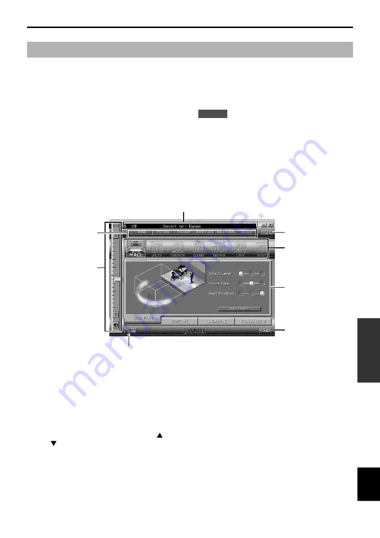 Yamaha DP-U50 Operation Manual Download Page 61