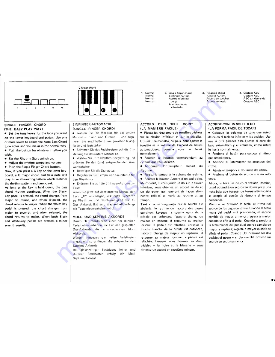 Yamaha Electone A-55N Manual Download Page 24