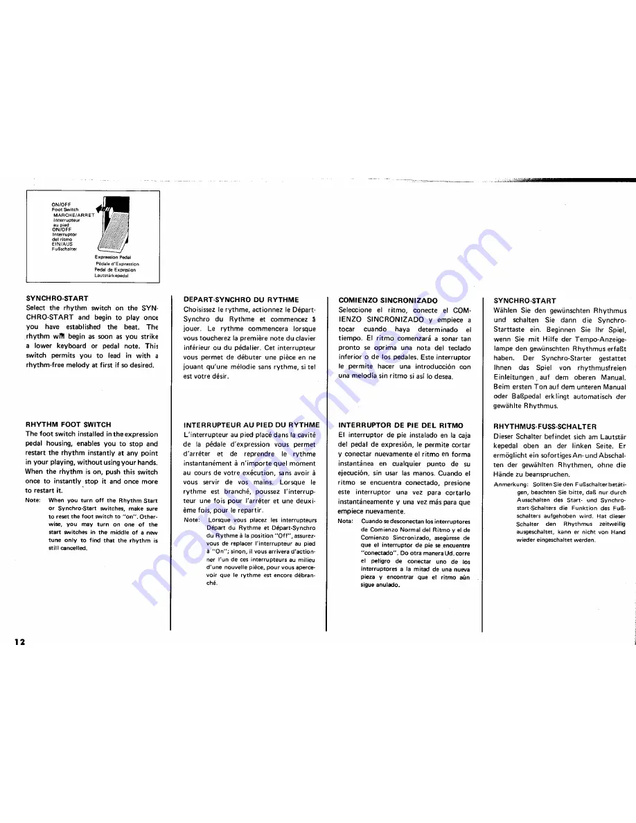 Yamaha Electone B-45 Manual Download Page 14