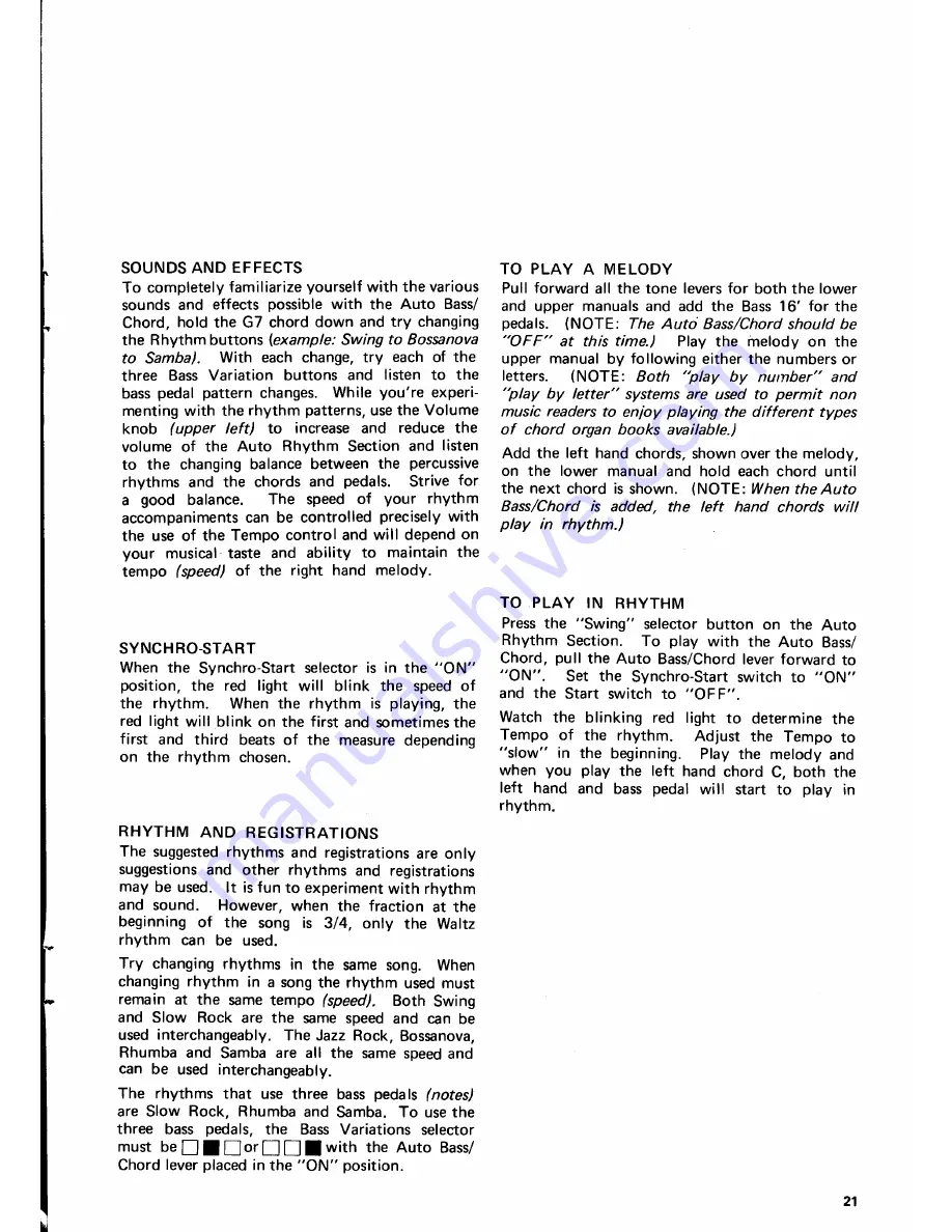 Yamaha Electone CSY-1 Manual Download Page 23