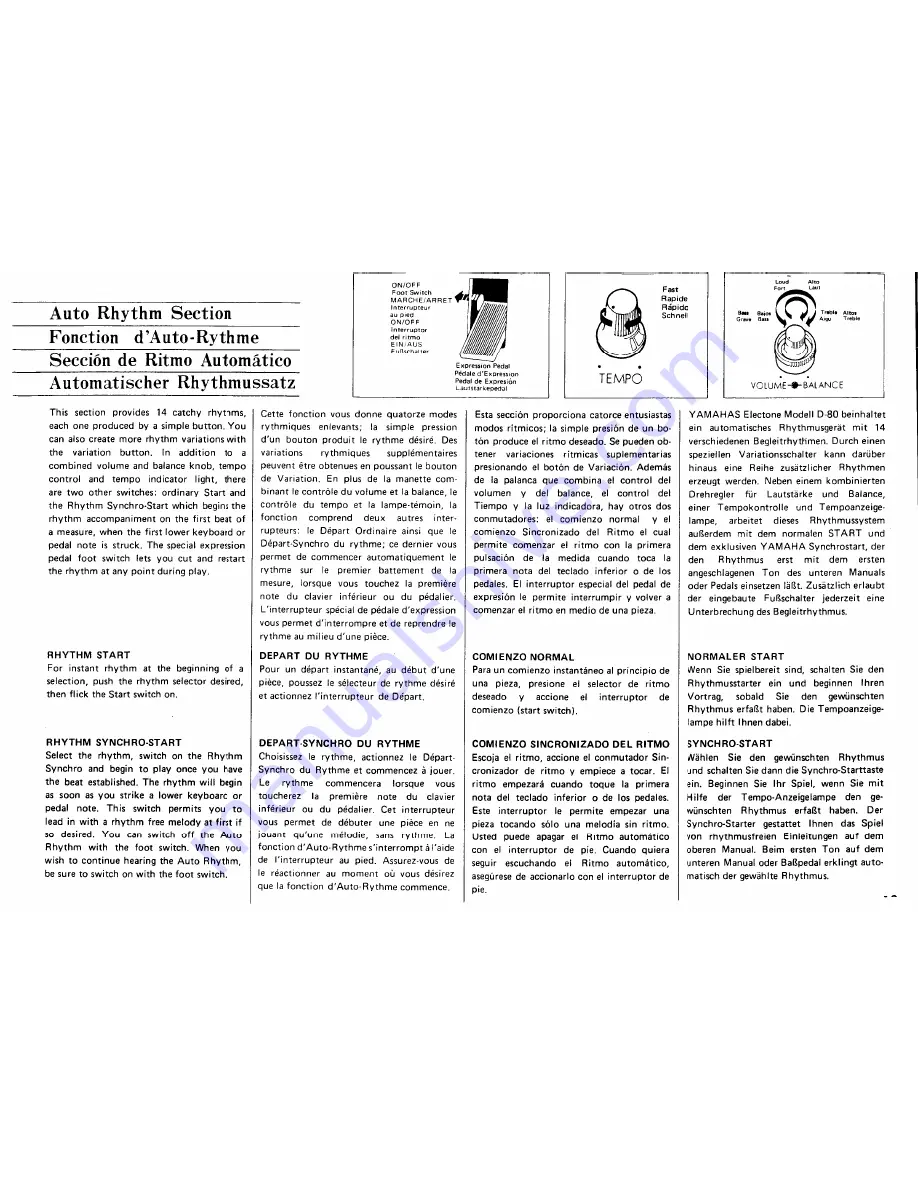 Yamaha Electone D-80 Manual Download Page 21