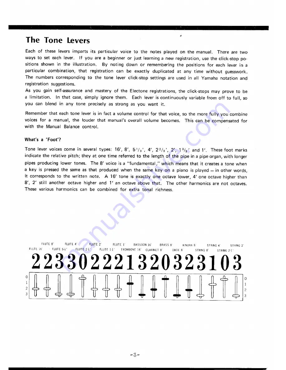 Yamaha Electone E-5AR Manual Download Page 5