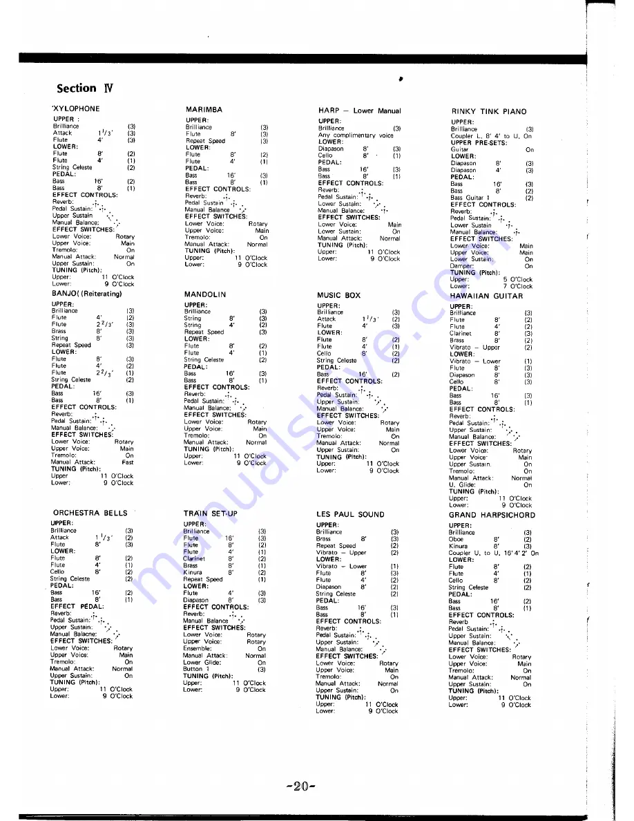 Yamaha Electone E-5AR Manual Download Page 22