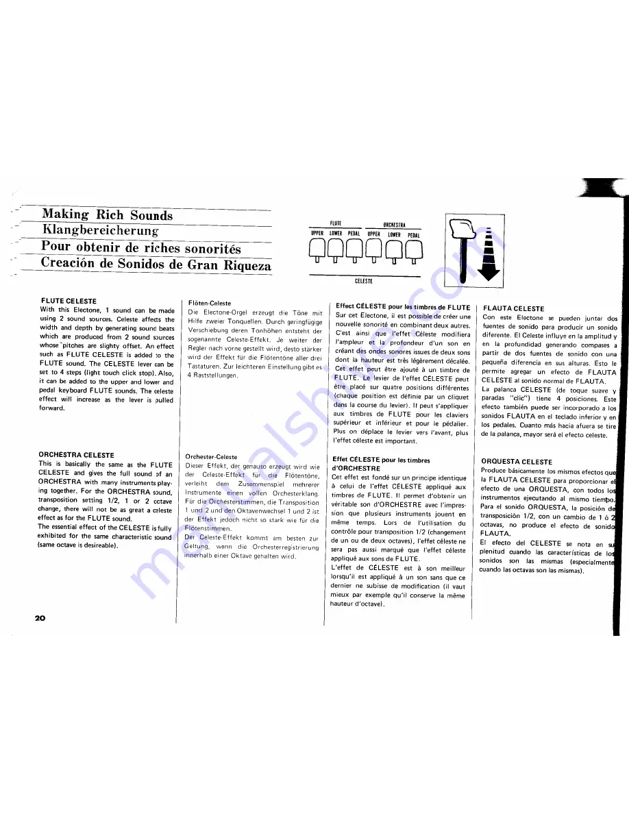 Yamaha Electone E-75 Manual Download Page 20