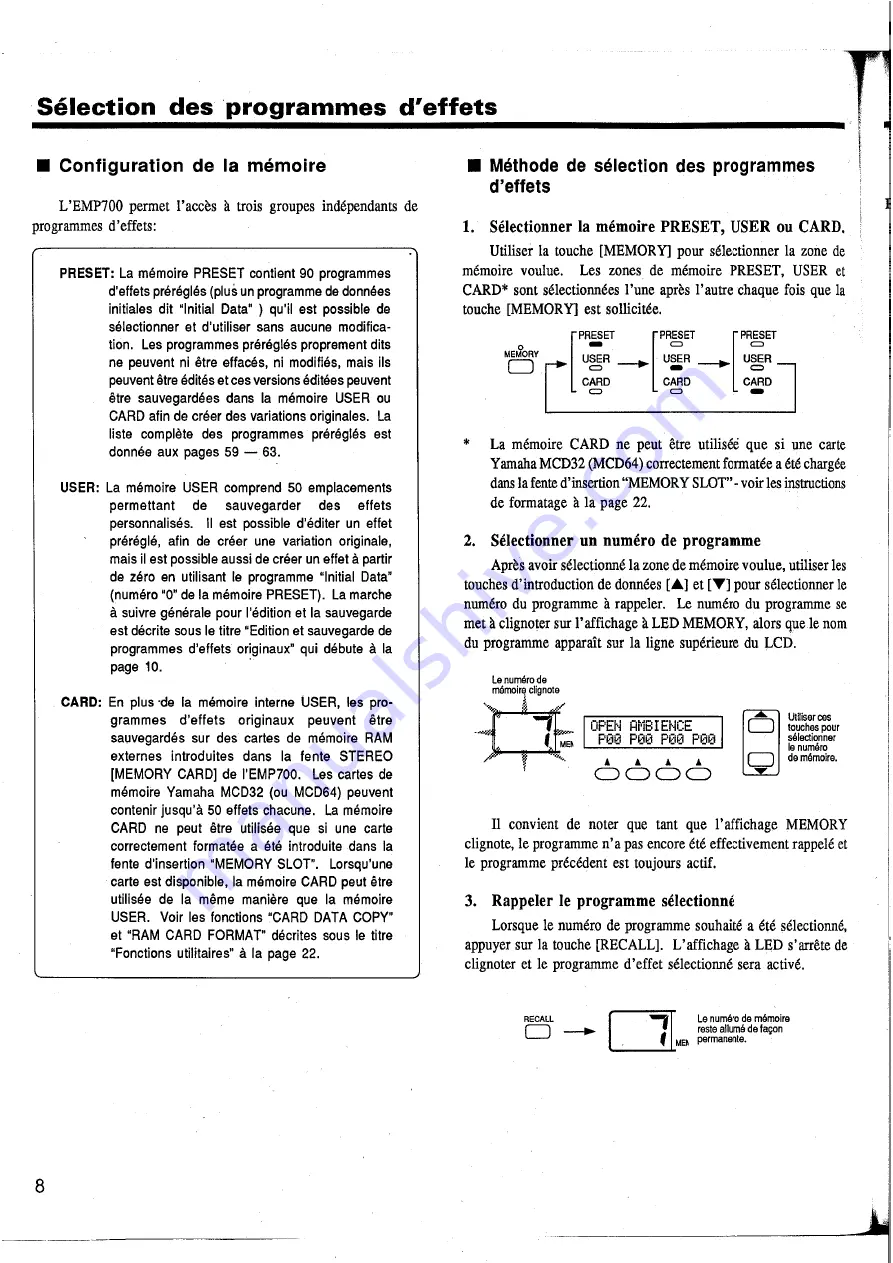 Yamaha EMP700 Manuel De Fonctionnement Download Page 11