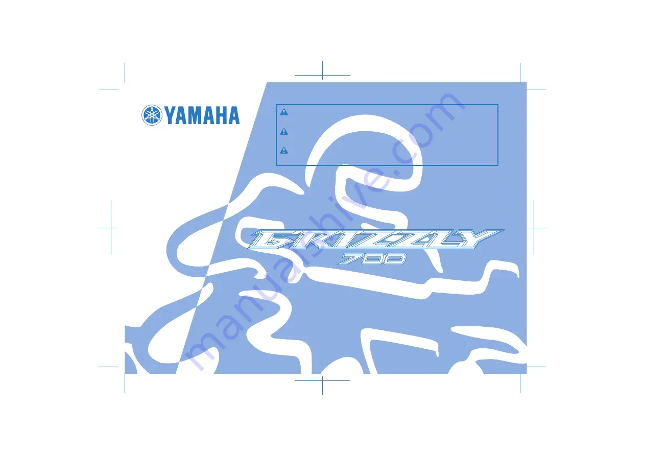 Yamaha GRIZZLY 700 2012 Owner'S Manual Download Page 1