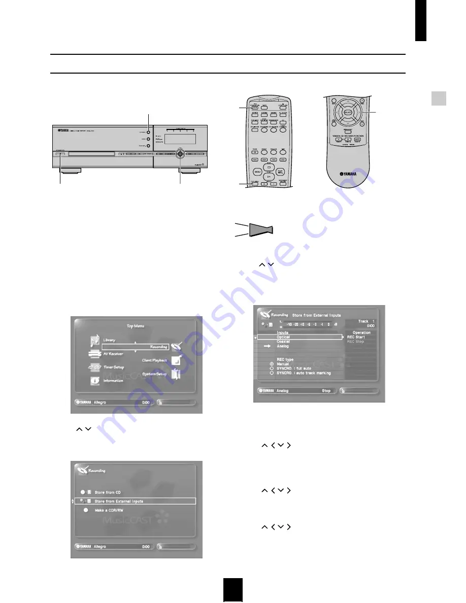 Yamaha MCX 1000 - MusicCAST - Digital Audio Server Скачать руководство пользователя страница 27