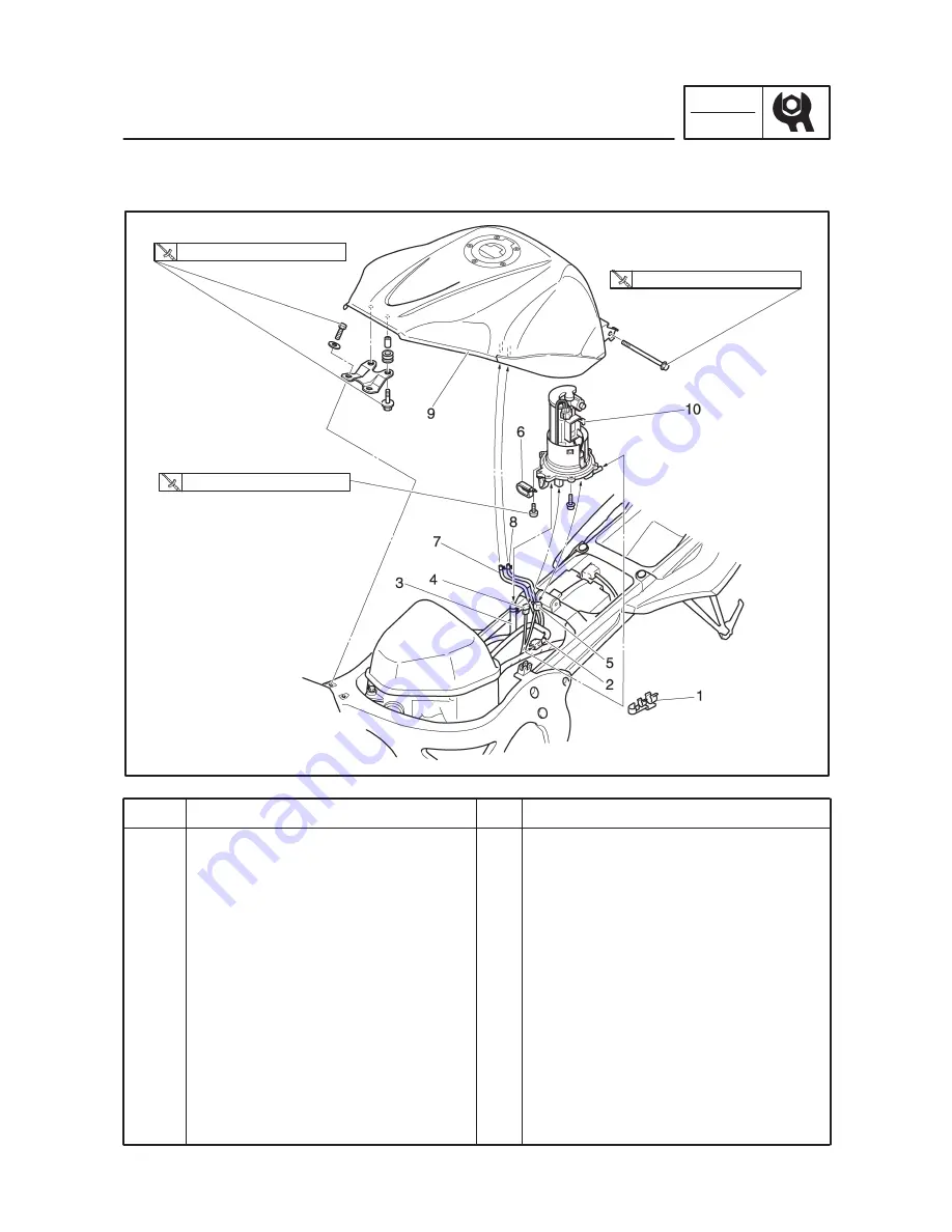 Yamaha Moto matrix YZF-R6S Supplementary Service Manual Download Page 22