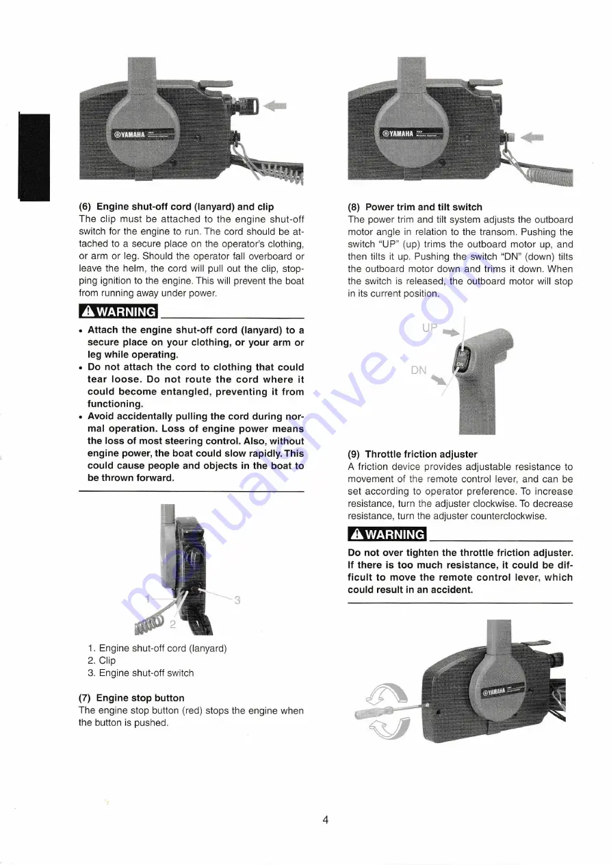 Yamaha Outboards 703 Instructions Manual Download Page 5