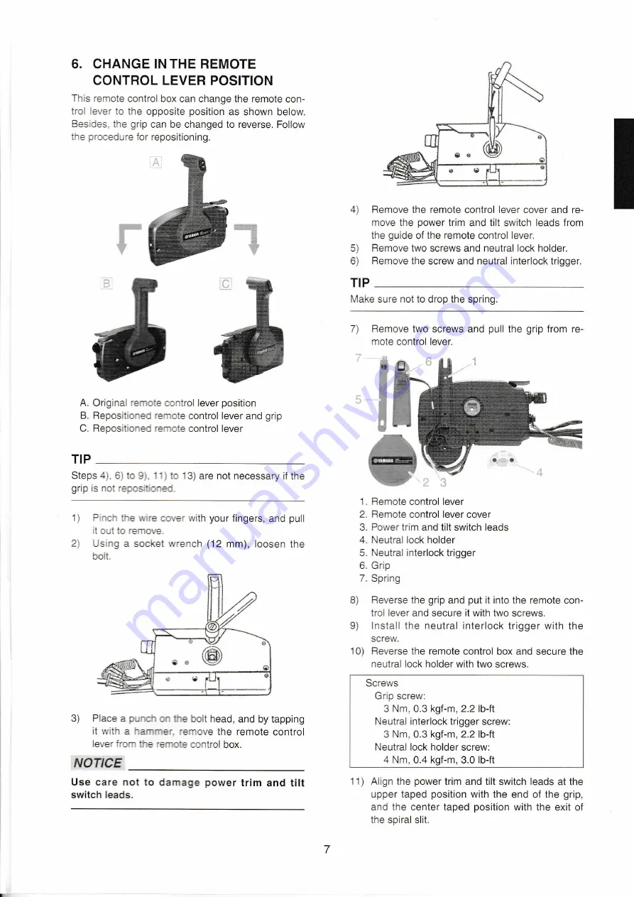 Yamaha Outboards 703 Instructions Manual Download Page 8