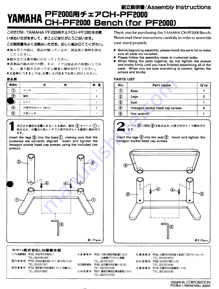 Yamaha PF2000 Owner'S Manual Download Page 87