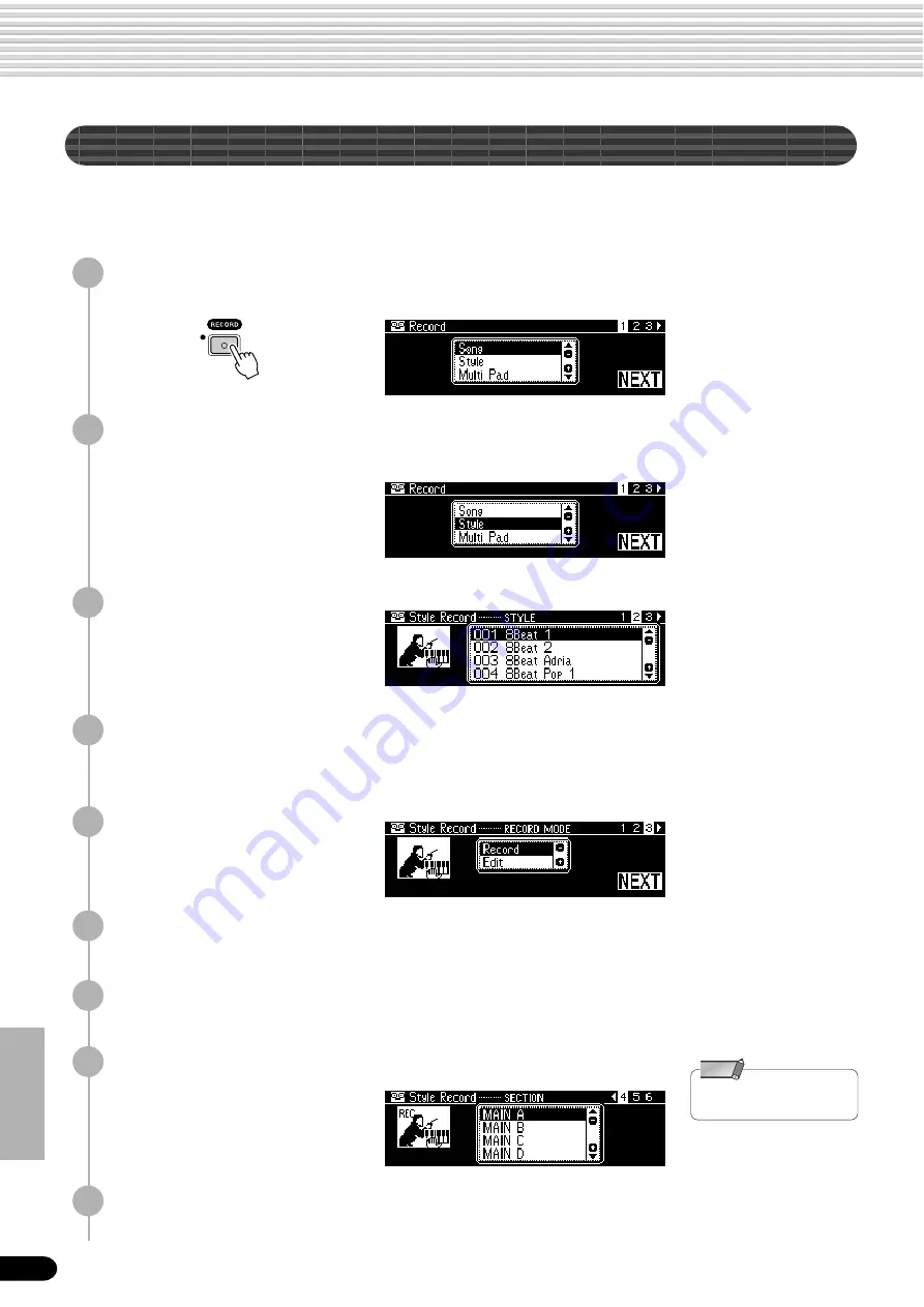 Yamaha PortaTone PSR-640 Manual De Instrucciones Download Page 112