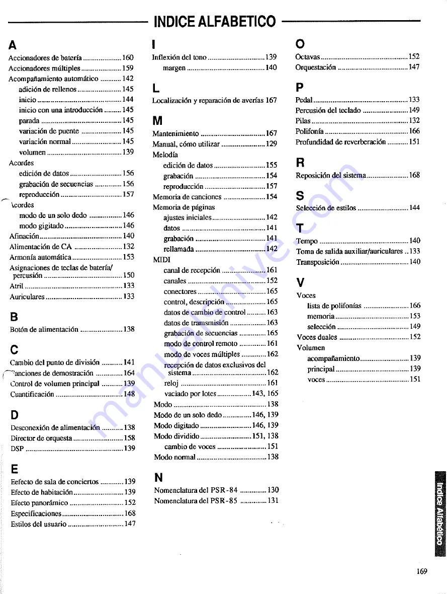 Yamaha PortaTone PSR-84 Manual De Instrucciones Download Page 43