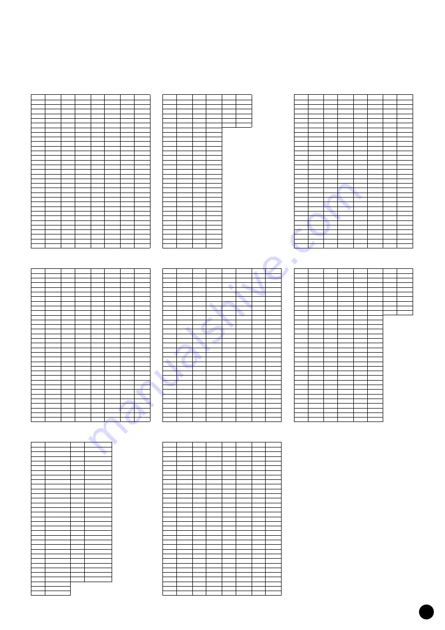 Yamaha PortaTone PSR-A1000 Data List Download Page 21