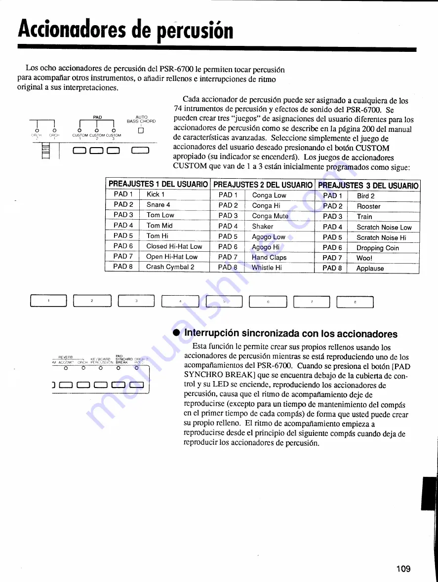 Yamaha Protatone PSR-6700 Para Empezar Download Page 27