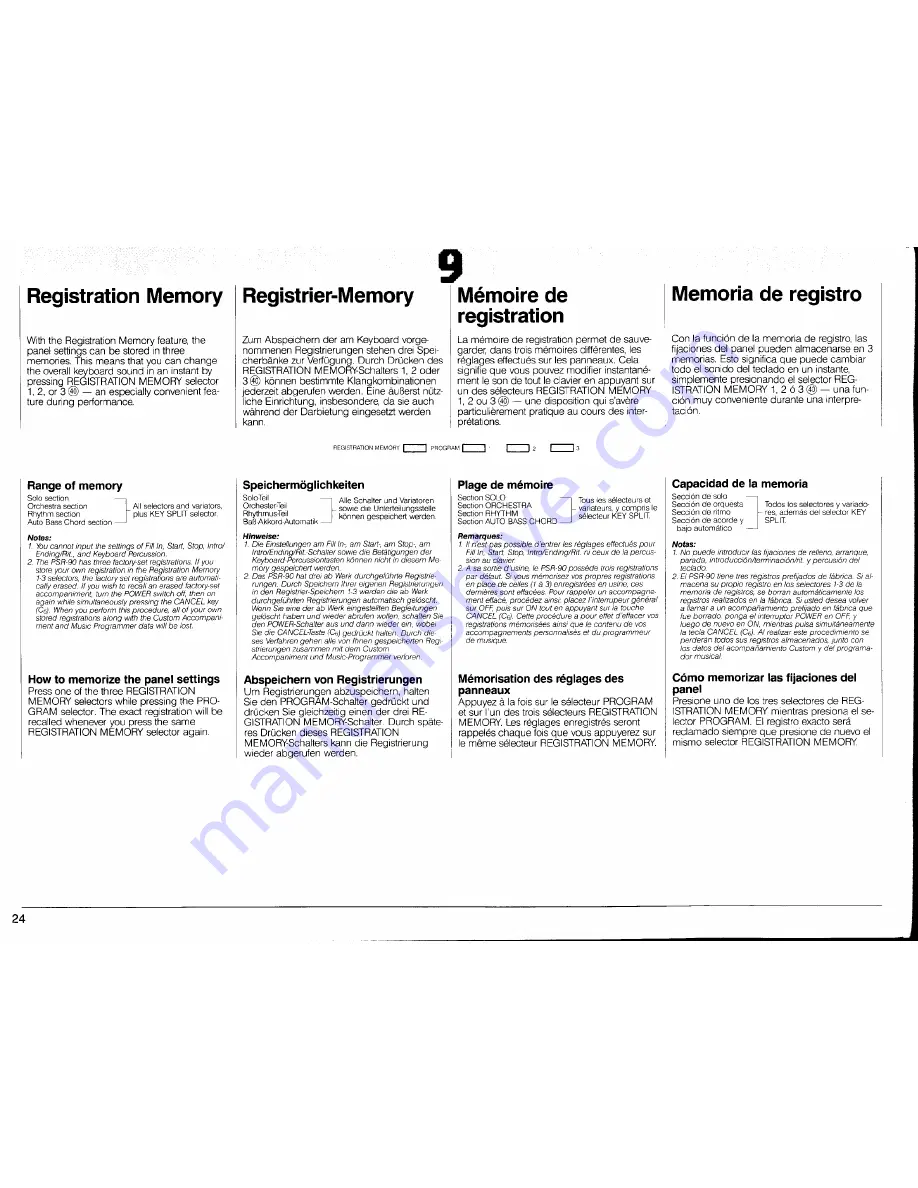 Yamaha PSR-90 Owner'S Manual Download Page 26