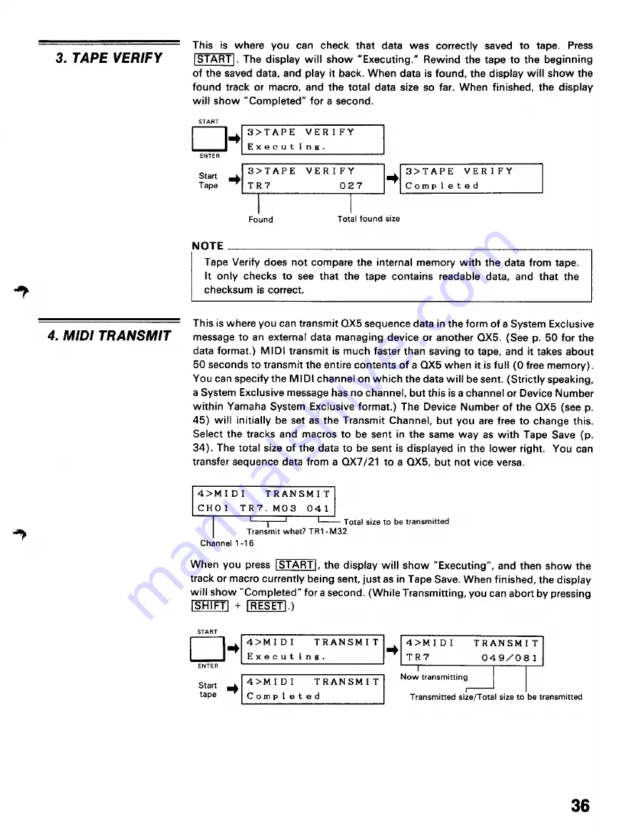 Yamaha QX5 Owner'S Manual Download Page 37