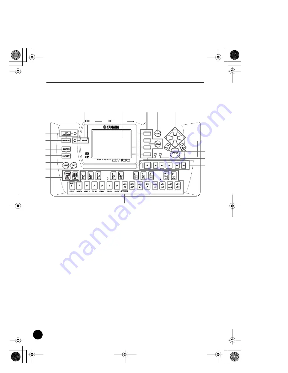 Yamaha QY100 Data Filer Bedienungsanleitung Download Page 20