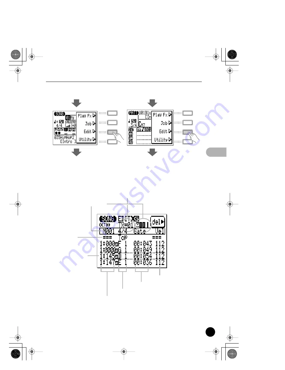 Yamaha QY100 Data Filer Скачать руководство пользователя страница 217