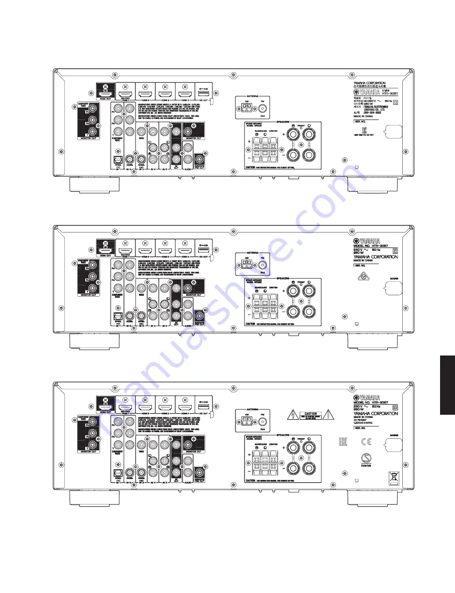 Yamaha RX-V377 Service Manual Download Page 9