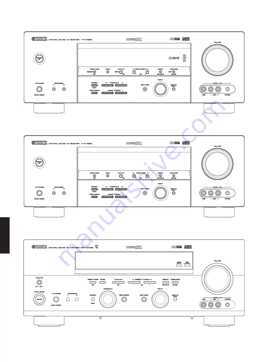 Yamaha RXV559 - AV Receiver Скачать руководство пользователя страница 4