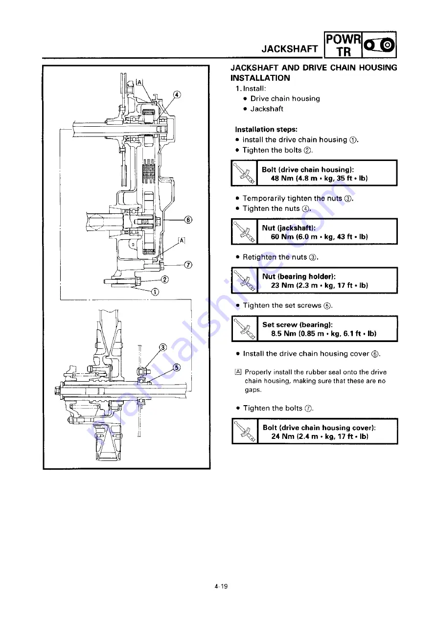 Yamaha SRX600 Service Manual Download Page 96