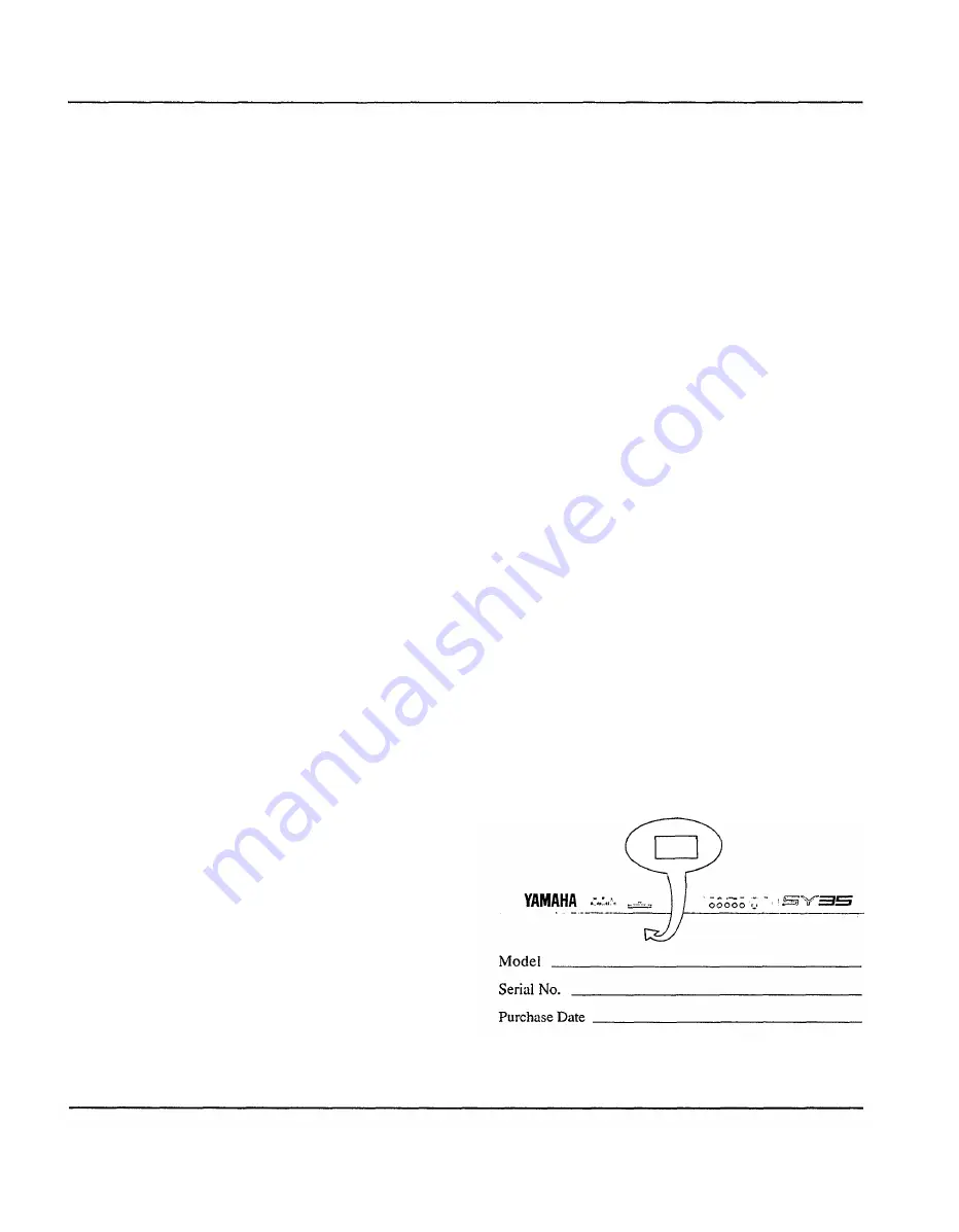 Yamaha SY-35 Product Manual Download Page 54